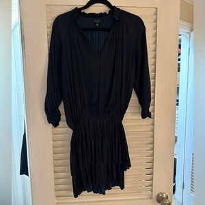 Elegant Black Long-Sleeve Dress